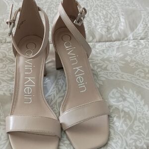 Calvin Klein Women's Nude Heeled Sandals